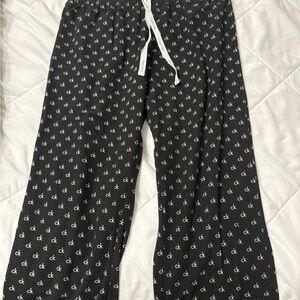 Calvin Klein Black Logo PJ Pants